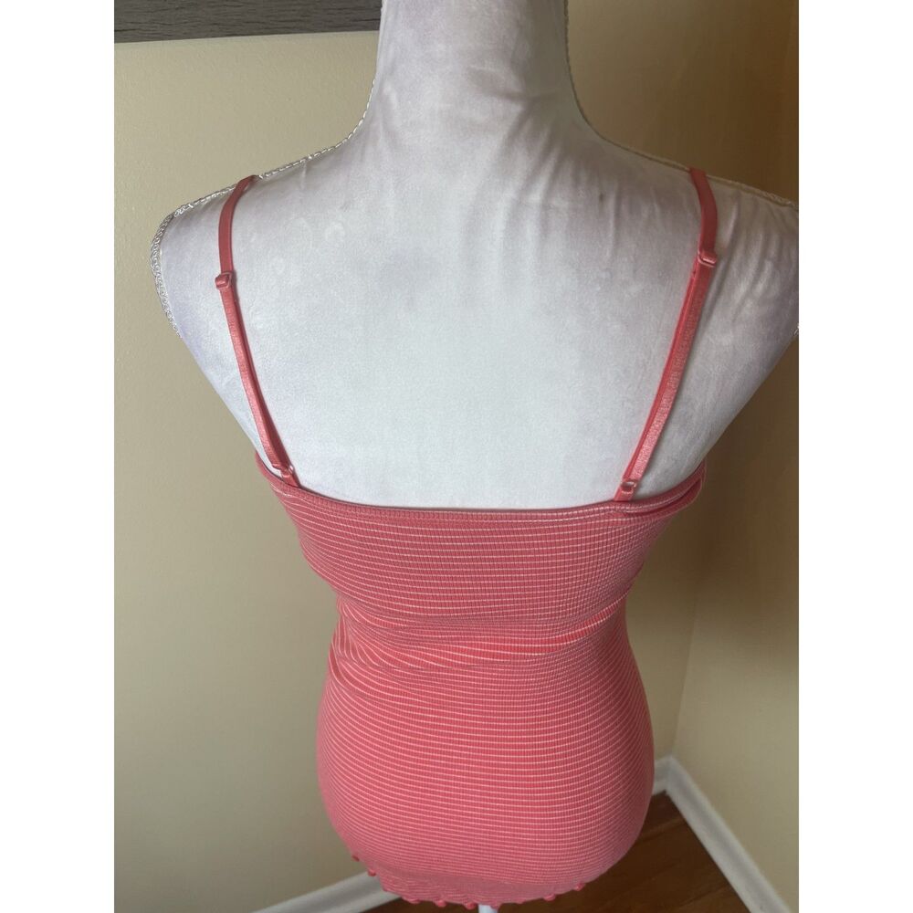 Vintage Y2K Buffy the Vampire Slayer Lace Ribbed Cami Top Stretchy Coquette M - Picture 7 of 11